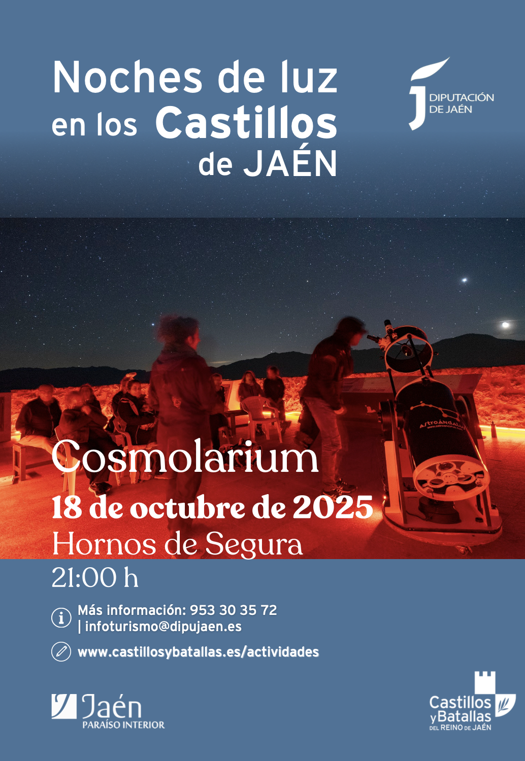 Cosmolarium en Hornos de Segura - 18 Octubre Cosmolarium en Hornos de Segura - 18 Octubre